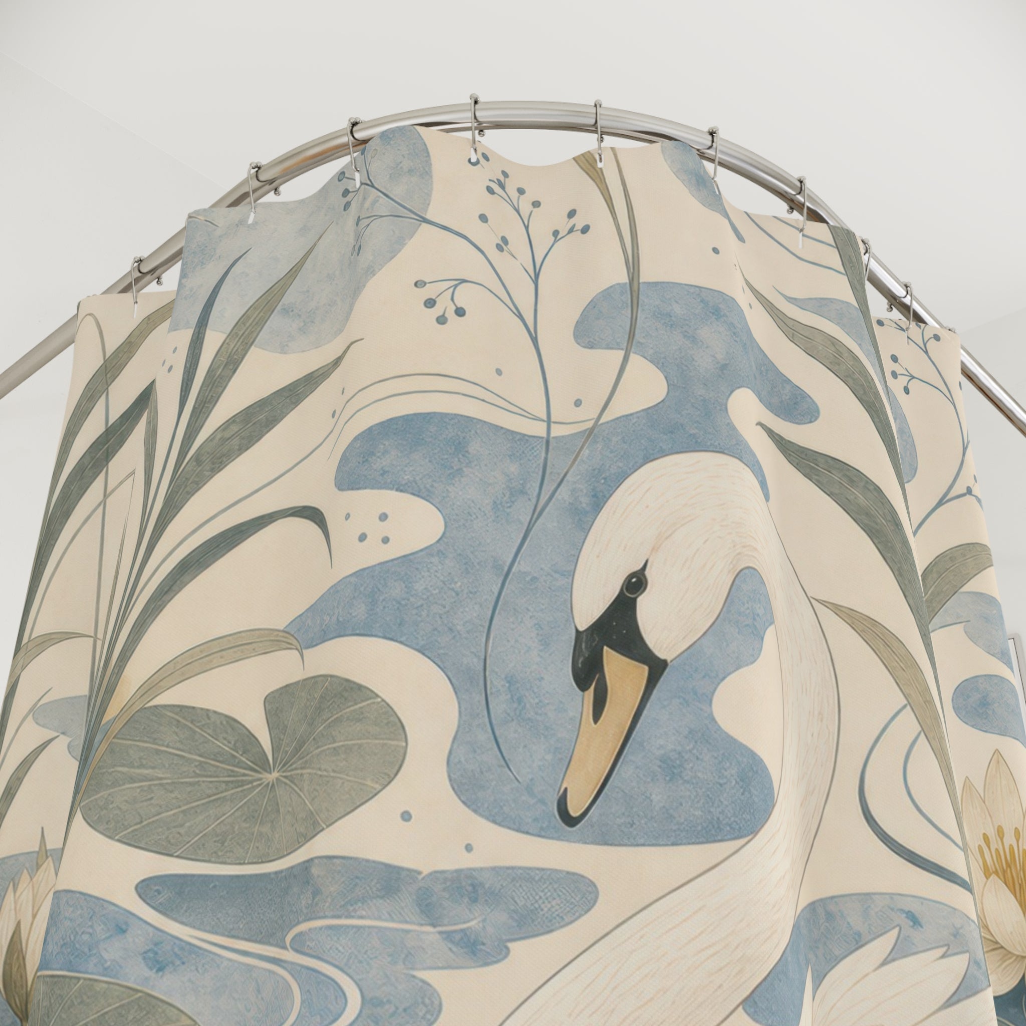 Lake Swan Shower Curtain