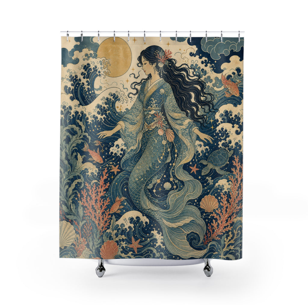 Mermaid Ocean Shower Curtain