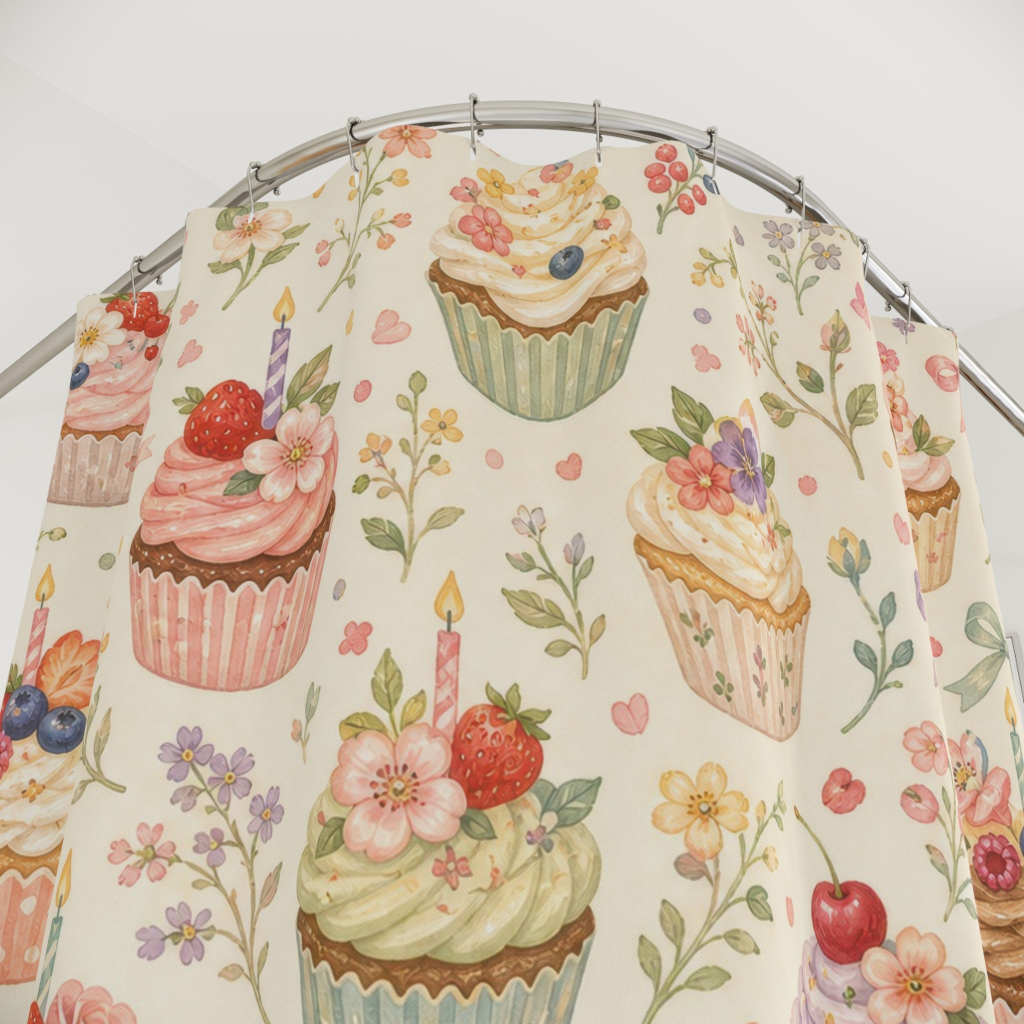 Cupcake Bakery Cute Shower Curtain