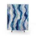 Blue Teal Ocean Shower Curtain
