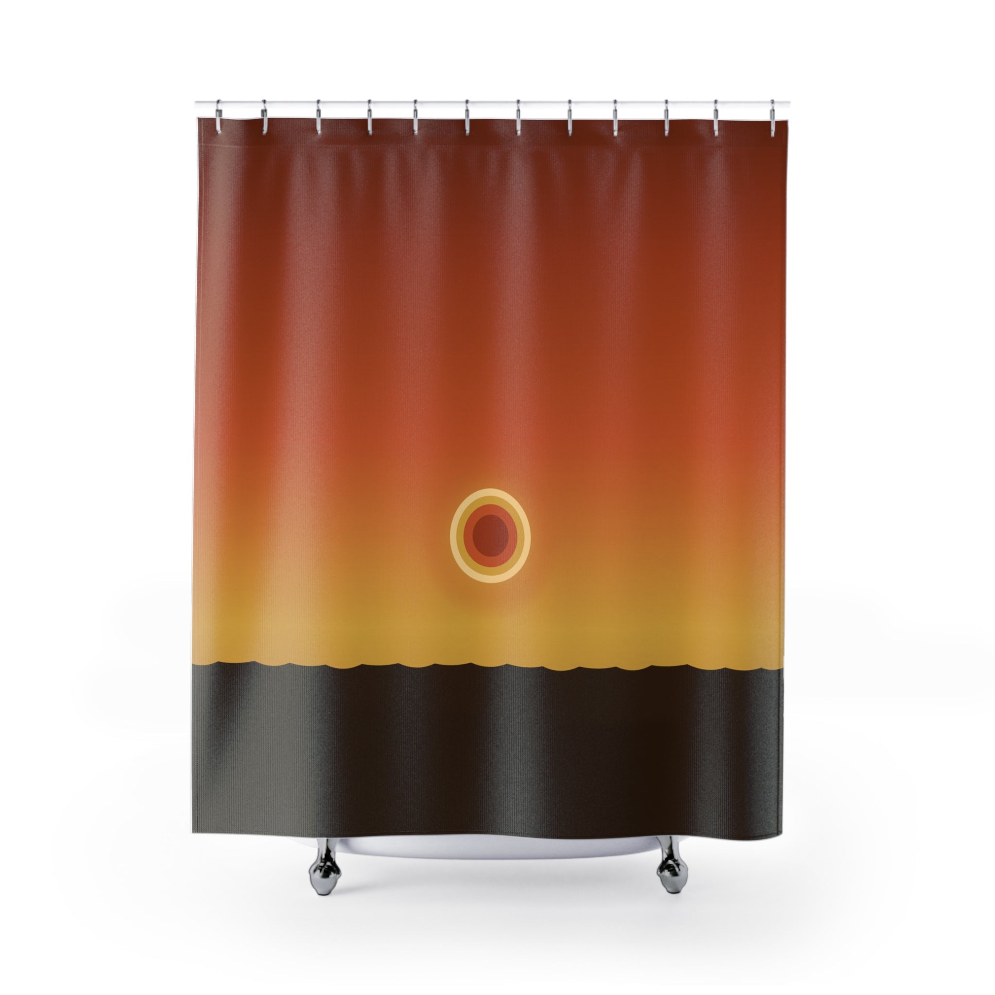 70s Sunset Shower Curtain