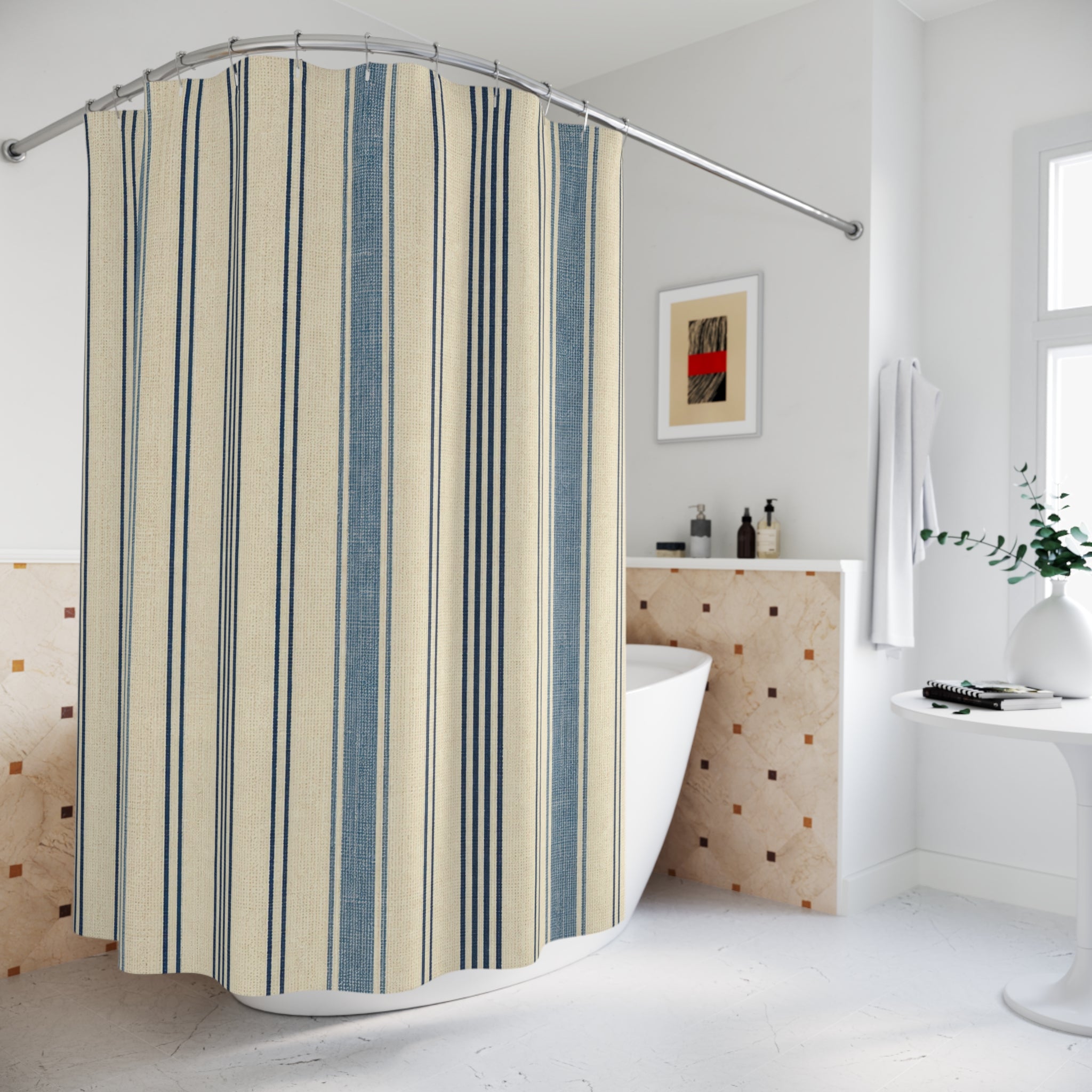 Antique Mattress Stripe Shower Curtain