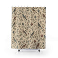 Vintage Botanical Bird Shower Curtain