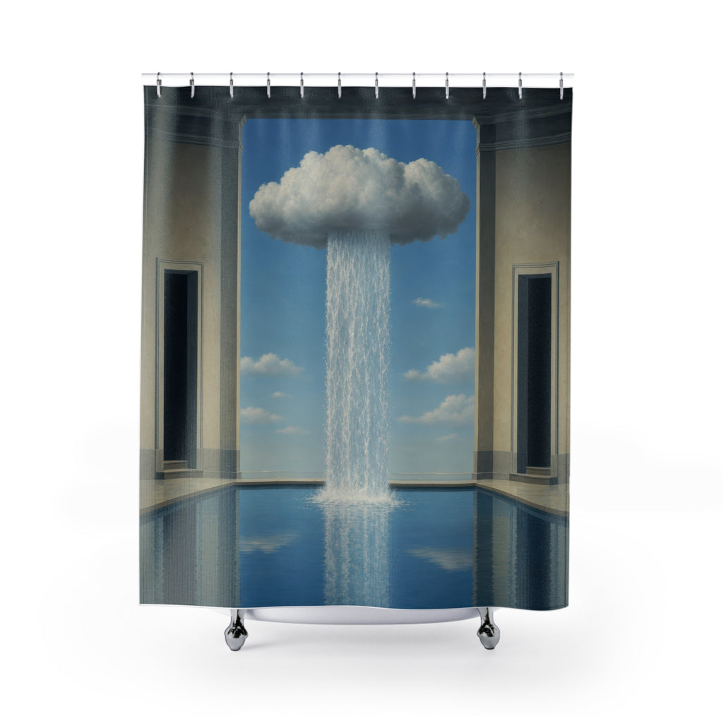 Cloud Waterfall Art Print Shower Curtain