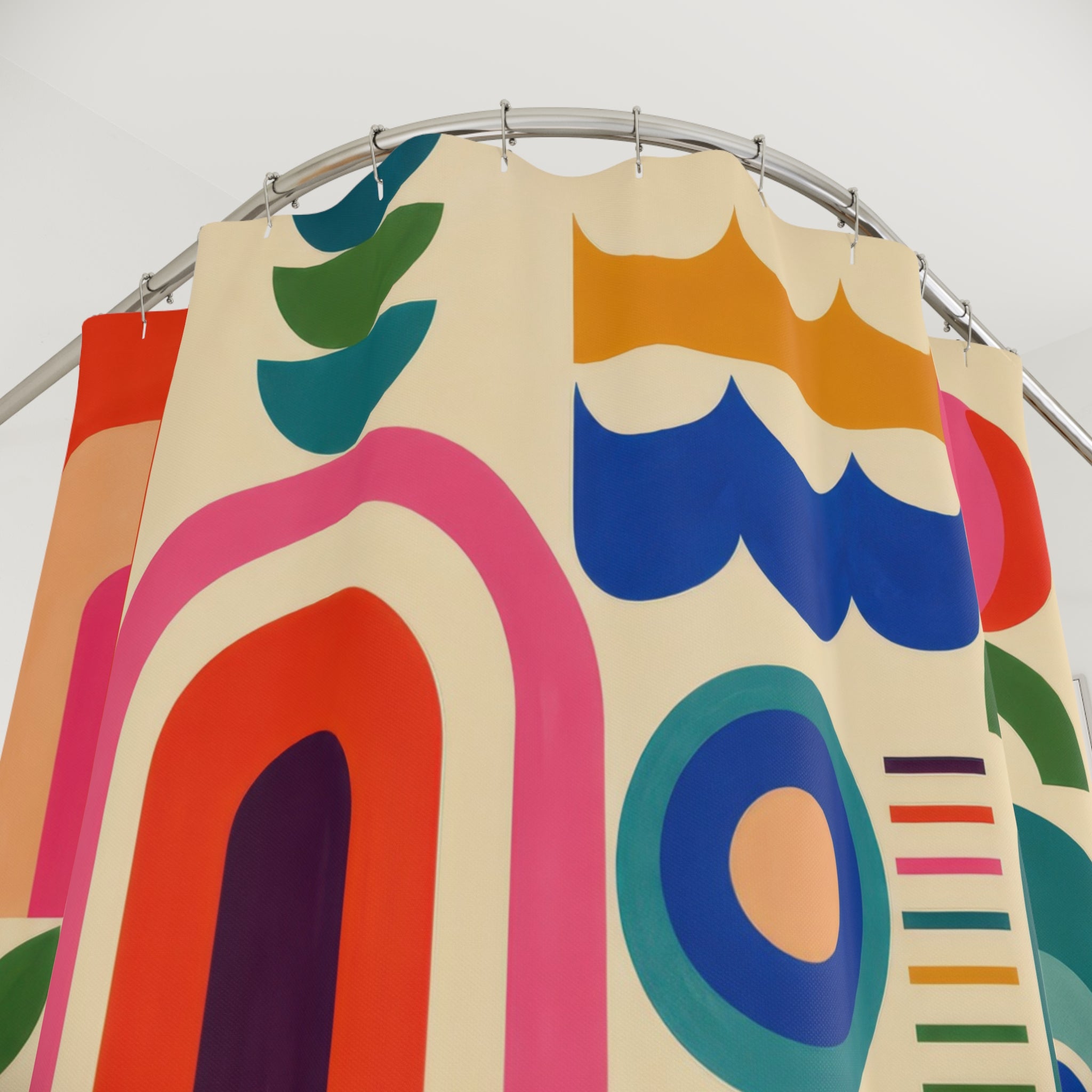 Modern Color Rhythm Shower Curtain