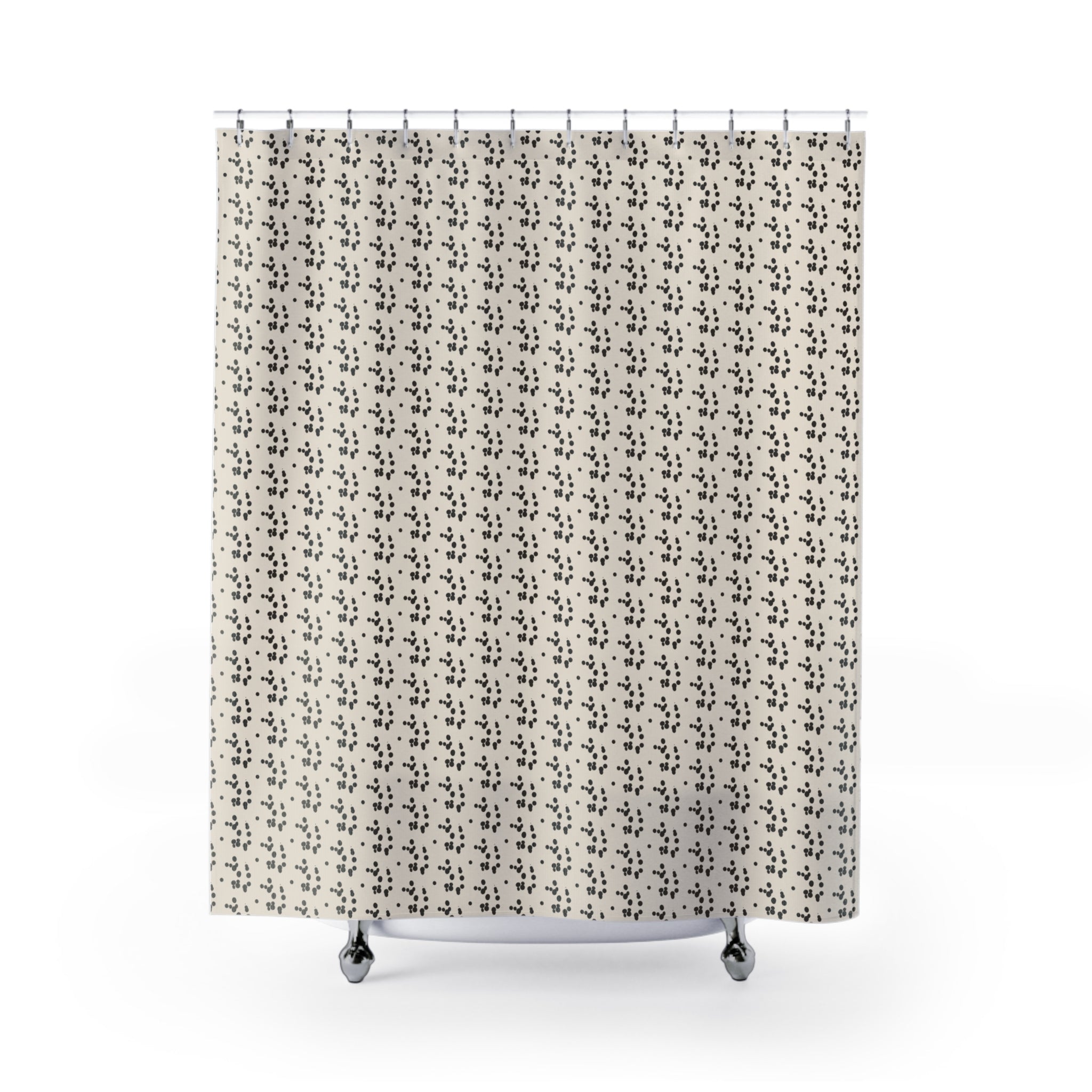 Hand Drawn Polka Dot Shower Curtain