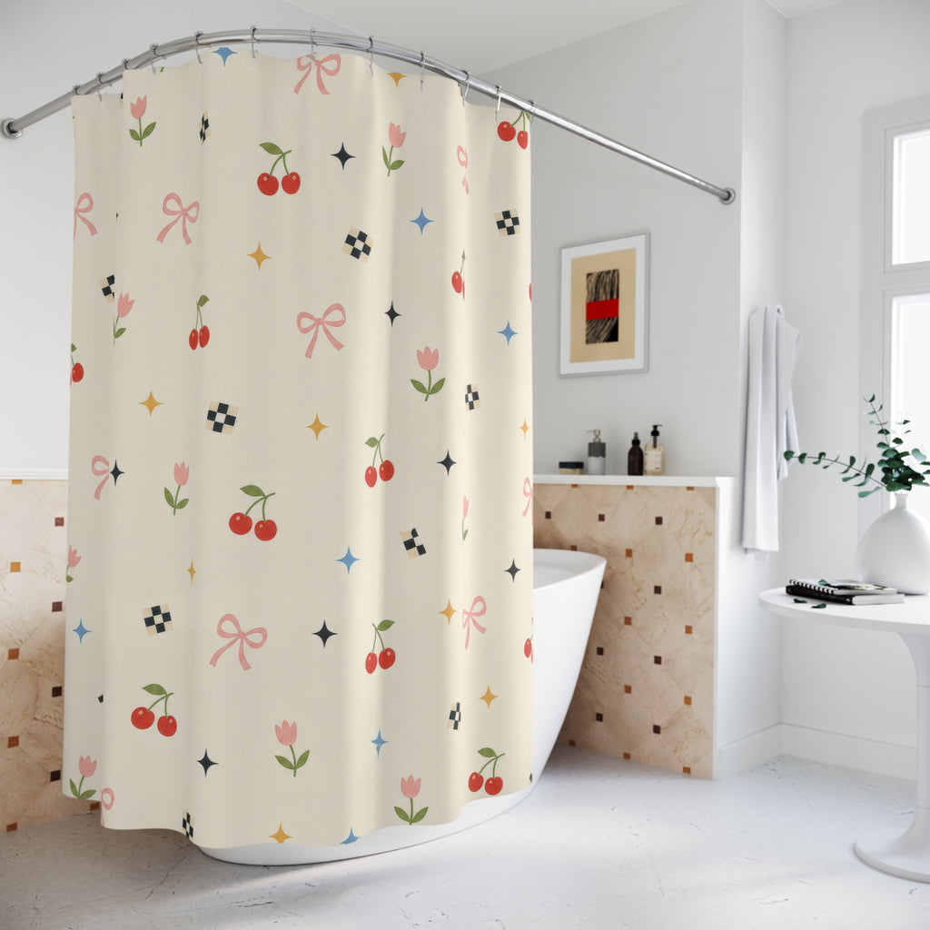 Fruit Cherry Shower Curtain