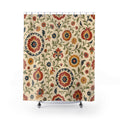 Suzani Folk Boho Floral Shower Curtain