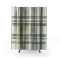 Sage Gray Farmhouse Shower Curtain