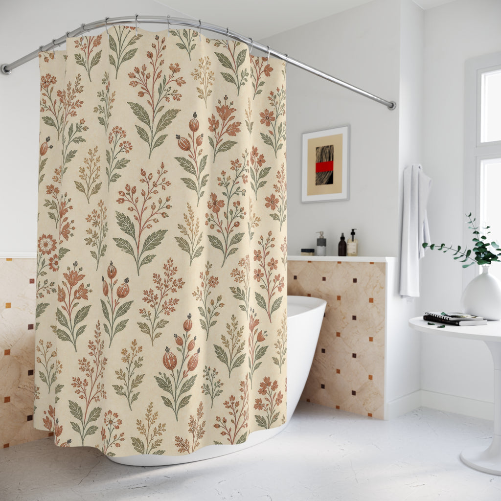Country Flower Shower Curtain