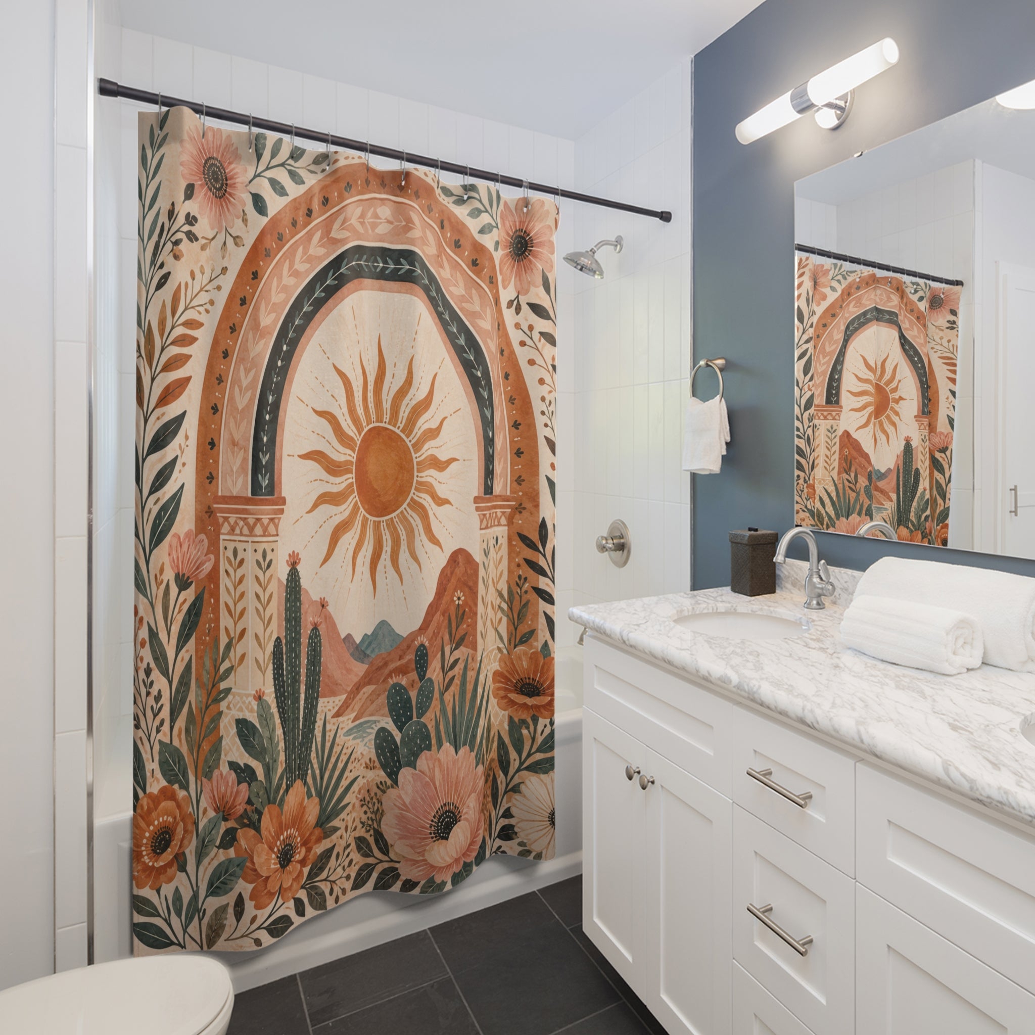 Boho Sun Shower Curtain