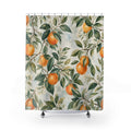 Orange Tree Branch Shower Curtain