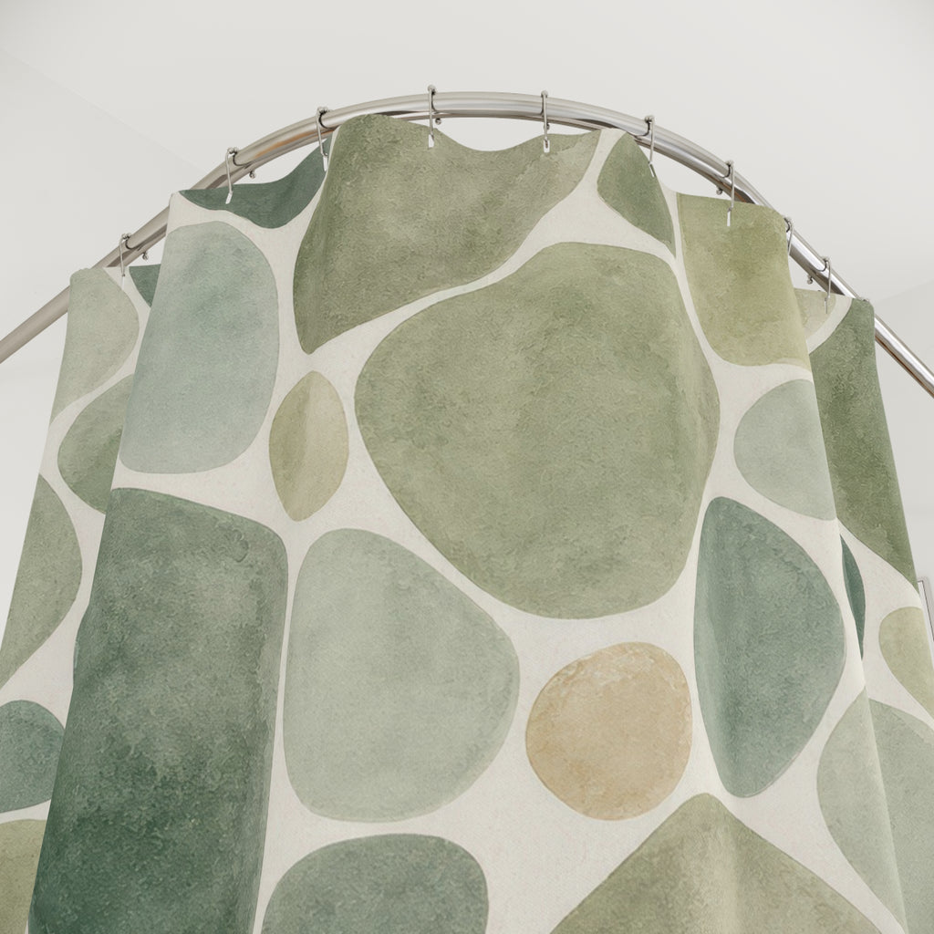Jade Pebble Shower Curtain