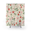 Strawberry Bow Cute Shower Curtain