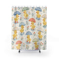 Yellow Duckling Umbrella Shower Curtain