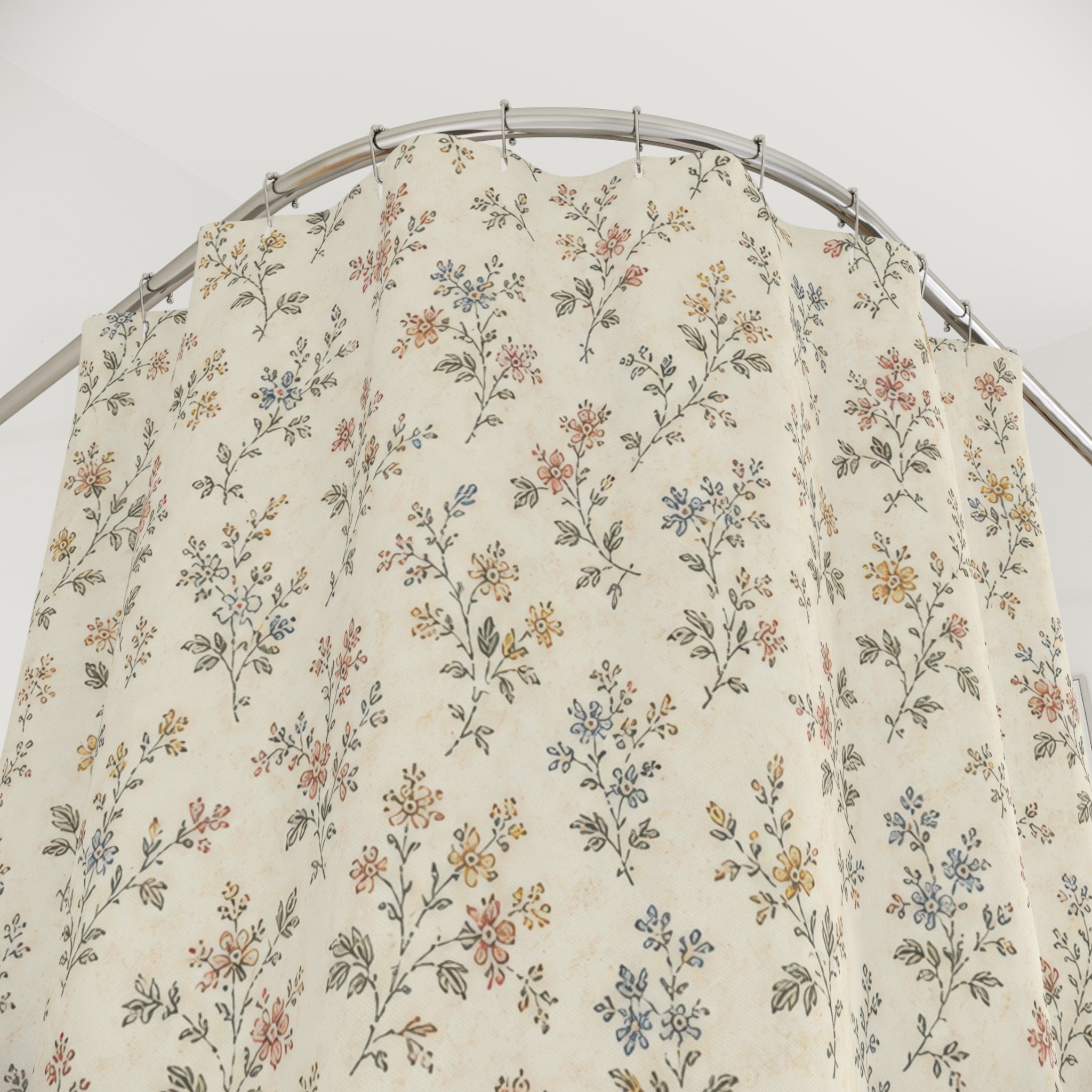 Vintage Ditsy Floral Shower Curtain
