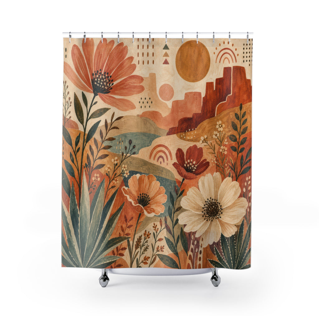 Desert Boho Sun Shower Curtain