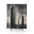 Black & Grey Monolith Shower Curtain