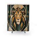 Art Deco Lion Shower Curtain