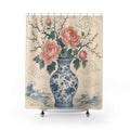 Chinoiserie Blue and White Shower Curtain: Chinoiserie Shower
