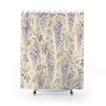Wisteria Floral Lavender Shower Curtain