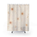 Boho Sun and Moon Shower Curtain — Terracotta
