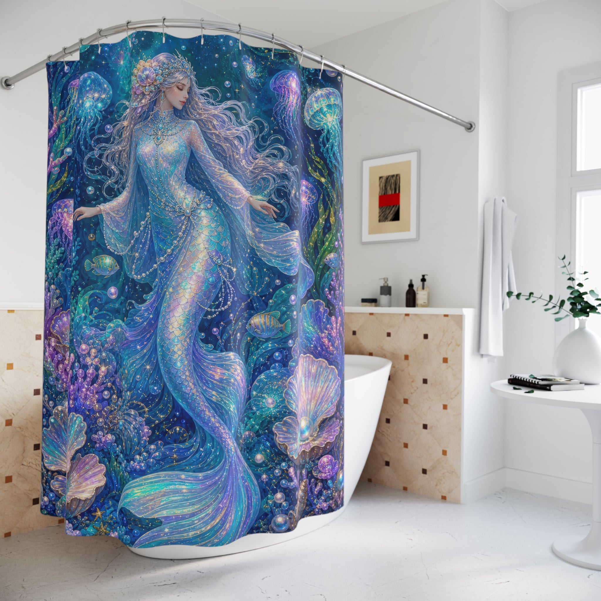 Jellyfish Ocean Fantasy Shower Curtain