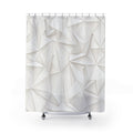White Origami Shower Curtain