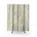 Sage Shadow Stripe Shower Curtain