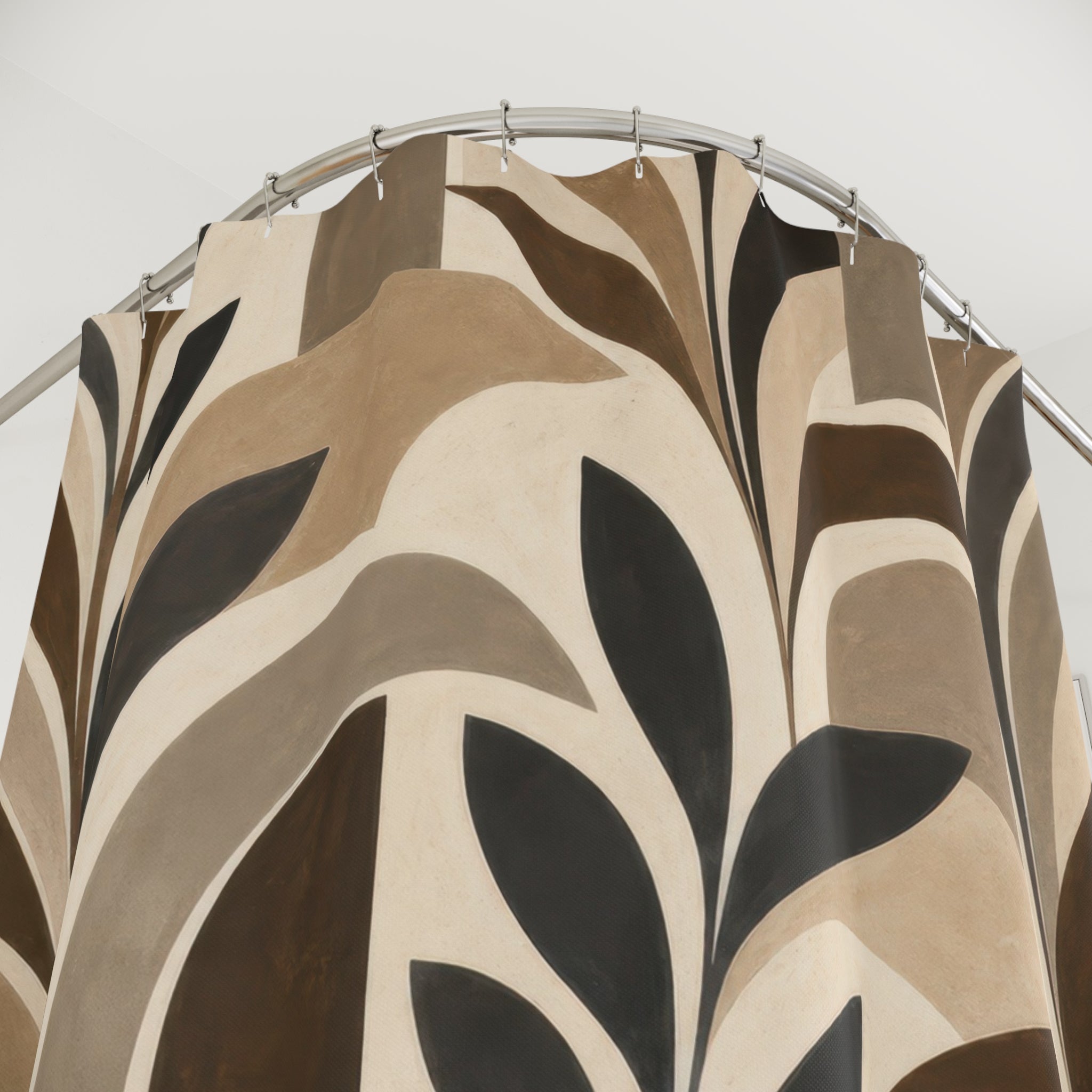 Neutral Botanical Arch Shower Curtain