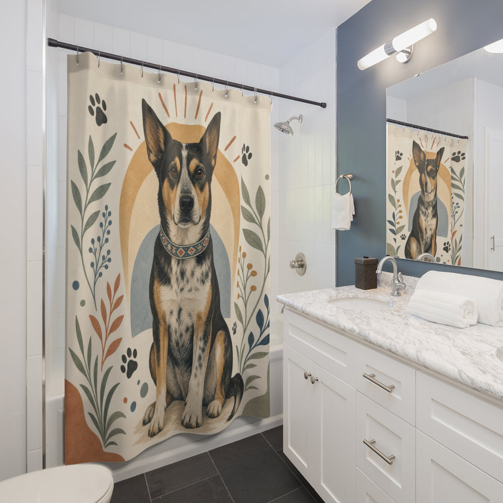 Pet Dog Shower Curtain: Pet Shower Curtain