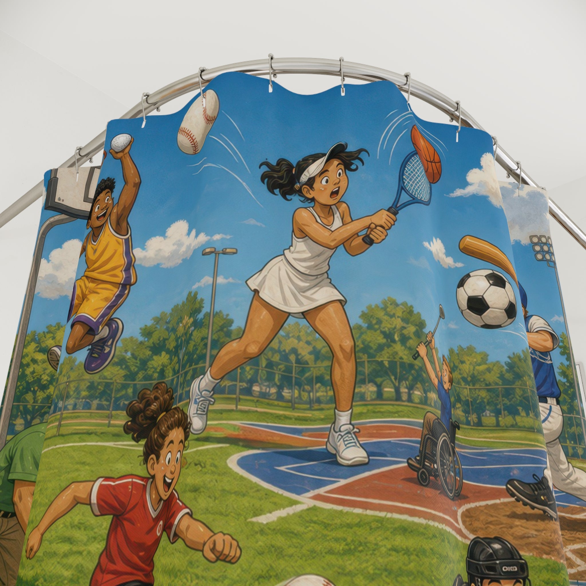Unique Sports Shower Curtain
