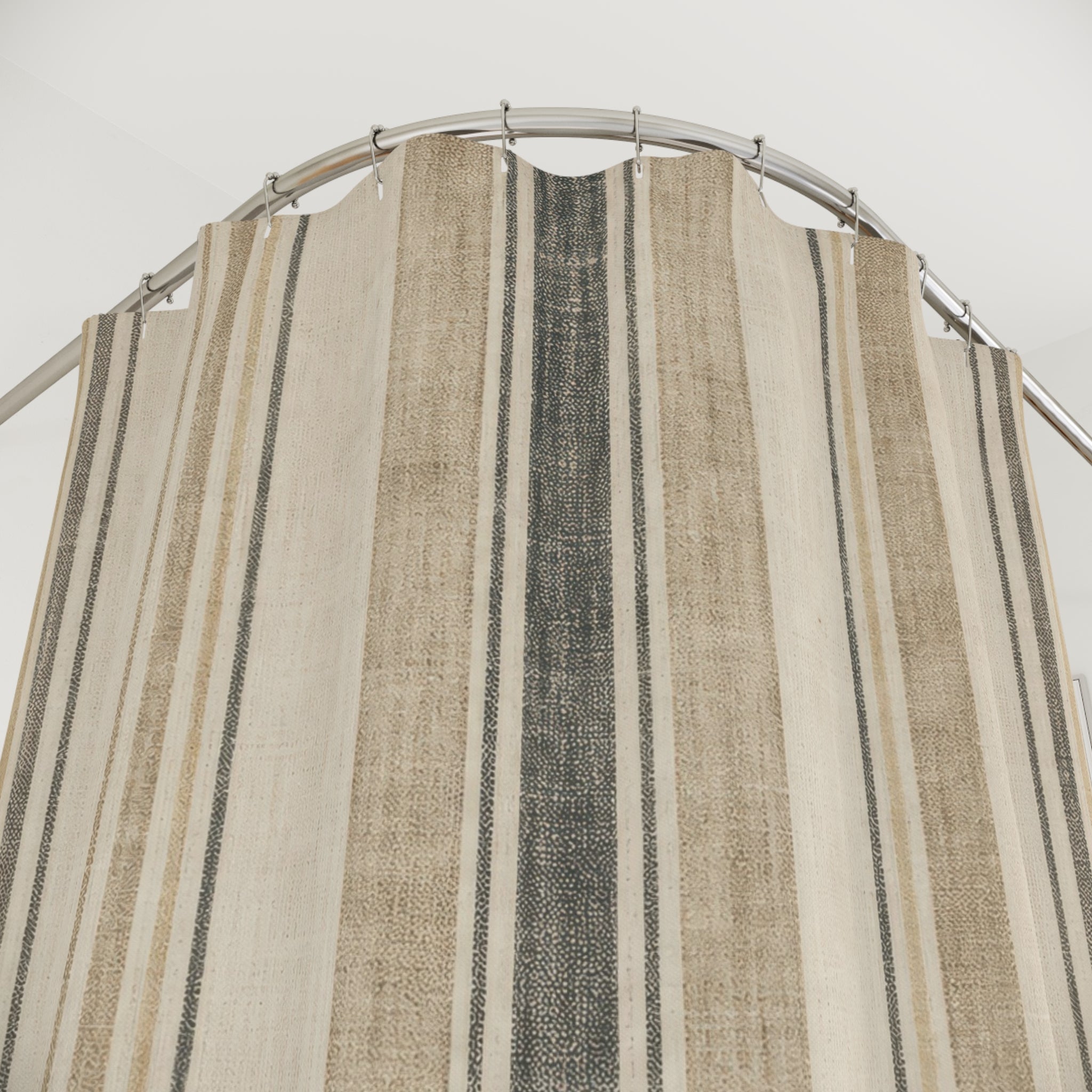 Farmhouse Stripe Shower Curtain