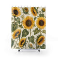 Yellow Flower Botanical Shower Curtain