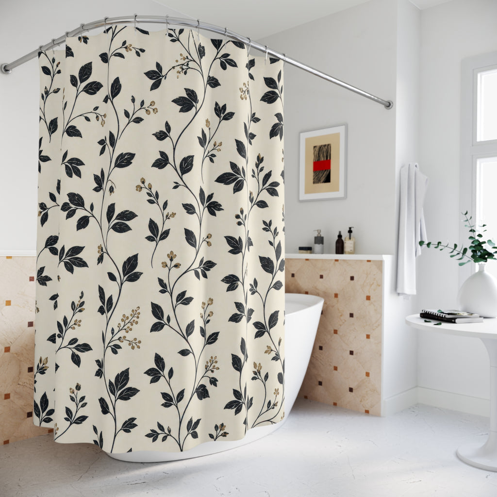 Black and White Shower Curtain