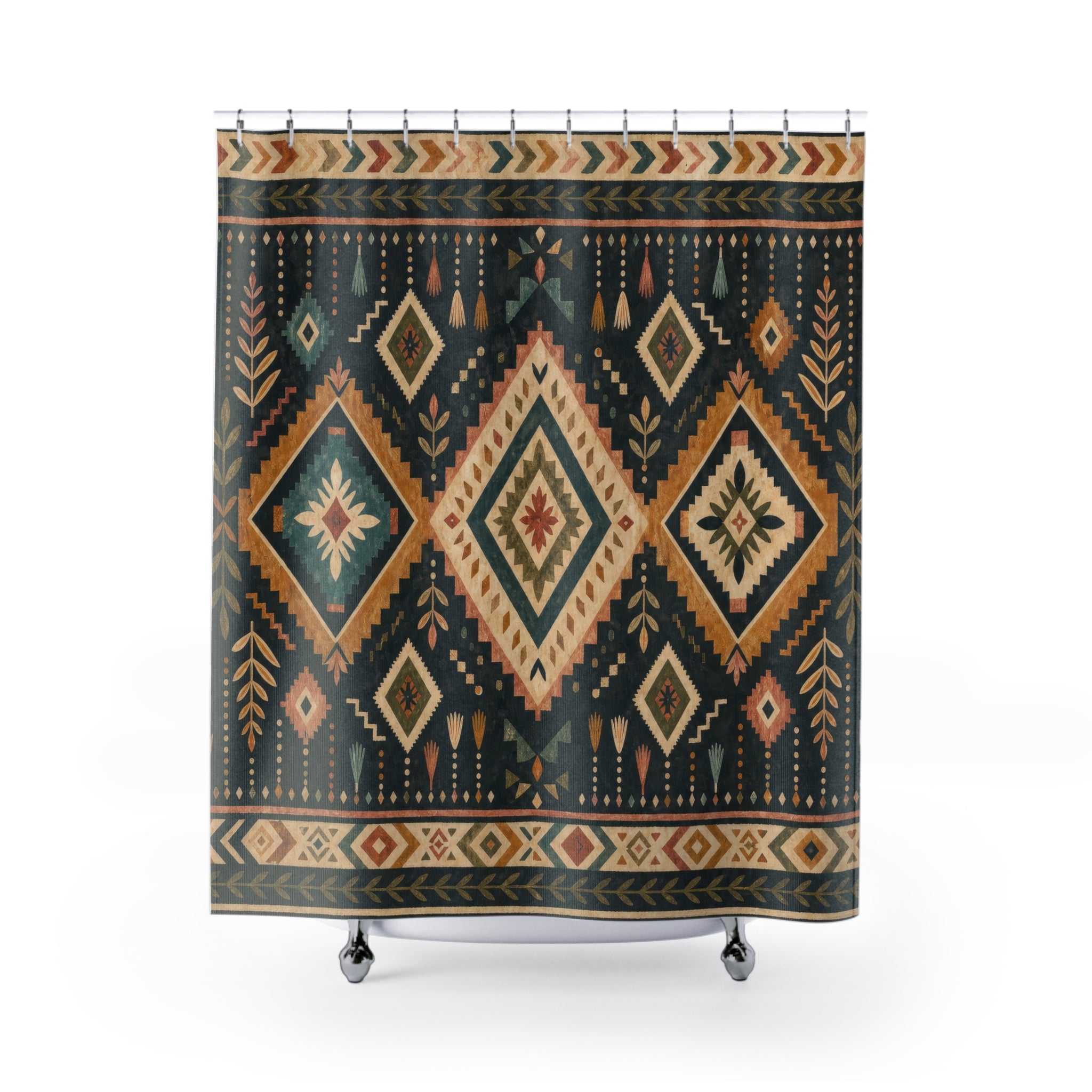 Southwestern Diamond Shower Curtain