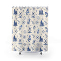 Dutch Delft Blue and White Shower Curtain