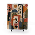 Terra Bauhaus Bloom Shower Curtain
