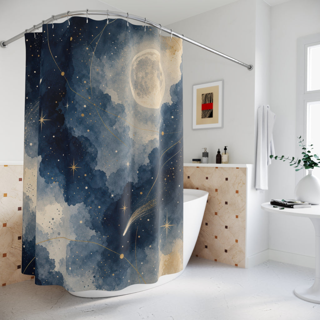 Celestial Moon Shower Curtain: Celestial Shower Curtain