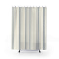 Soft Blue Pinstripe Shower Curtain, Blue Grey Classic Bathroom Decor, Airy Stripe Bath Curtain, Guest Bathroom Decor, Small Bathroom Decor