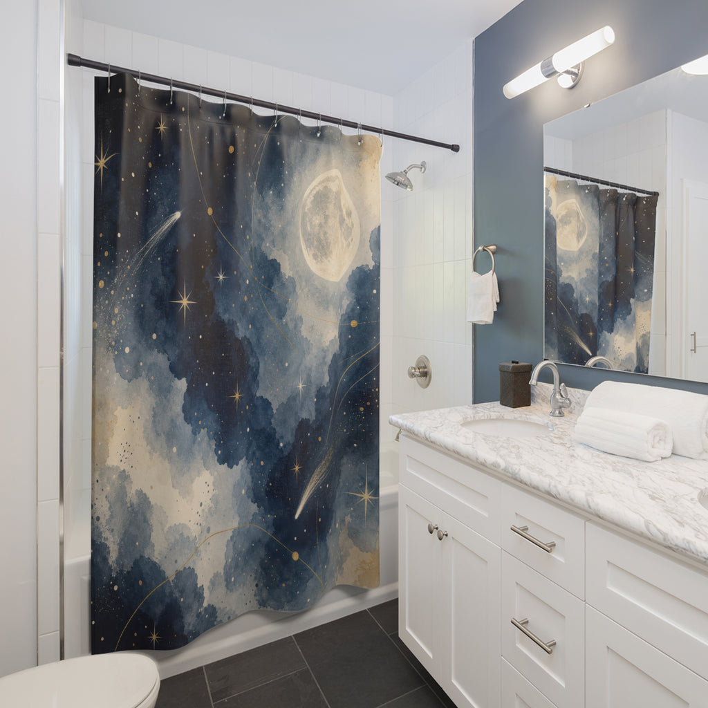 Celestial Moon Shower Curtain: Celestial Shower Curtain