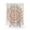 Blush Floral Medallion Shower Curtain