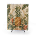 Tropical Botanical Pineapple Shower Curtain