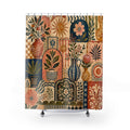 Eclectic Shower Curtain: Boho Florals