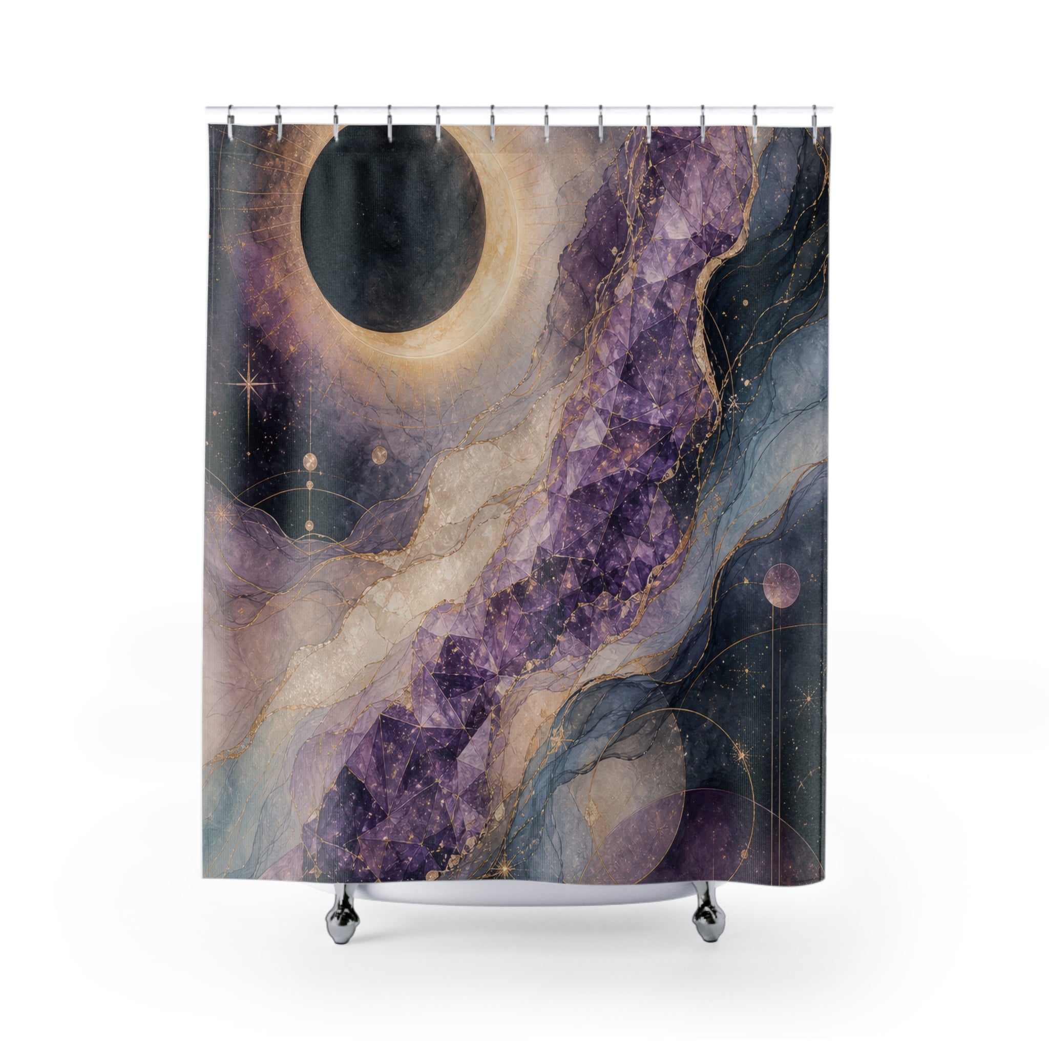 Amethyst Eclipse Veil Shower Curtain