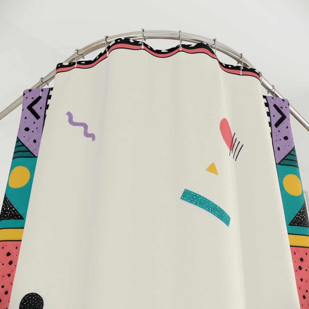 80s Border Shower Curtain