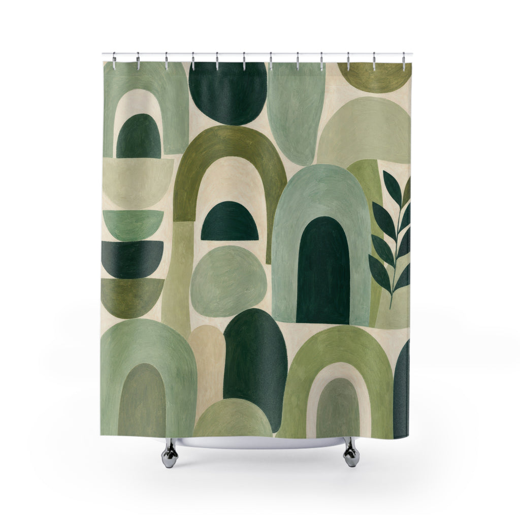 Sage Olive Arch Shower Curtain