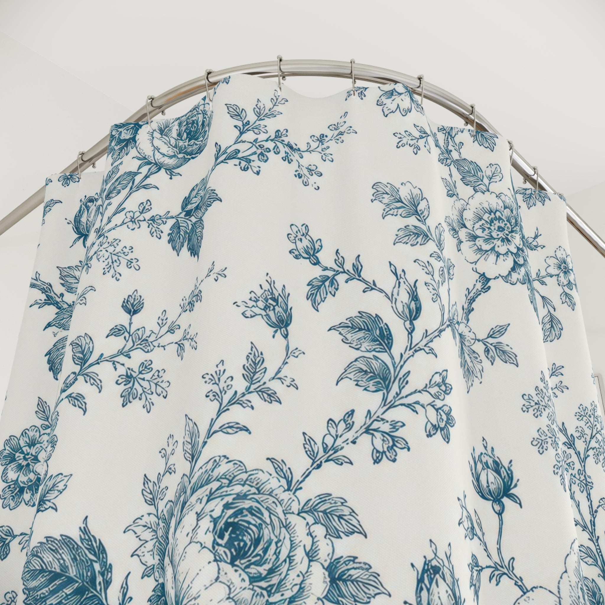 Toile Rose Branch Shower Curtain