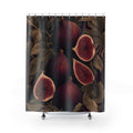 Burgundy Fig Botanical Shower Curtain