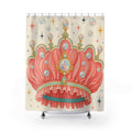 Pink Jeweled Tiara Shower Curtain